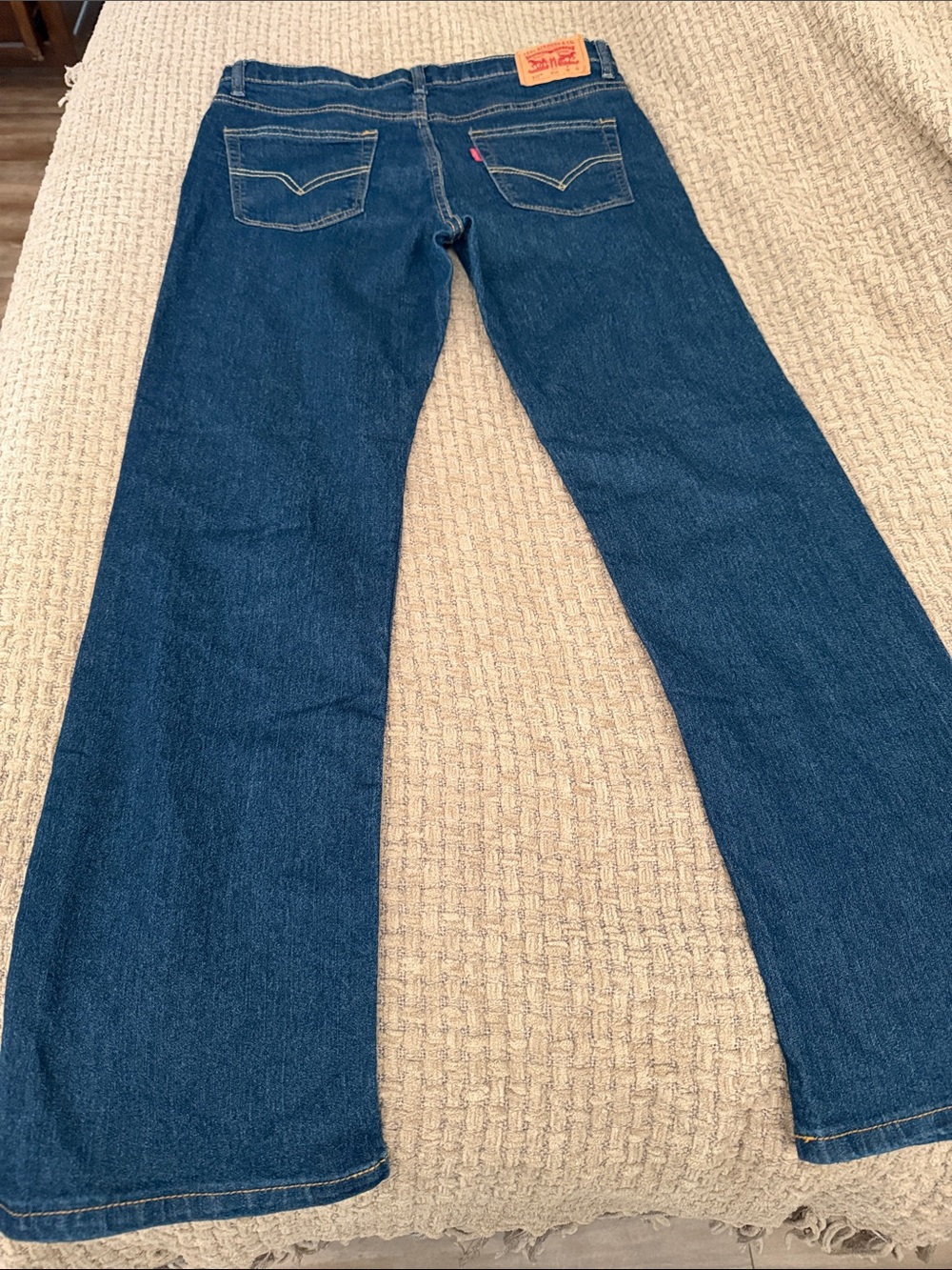 Levi's Women's Deep Blue Flare Jeans